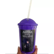 Vaso Plástico Merlina Personalizado Souvenir X15 Uni+bol+eti