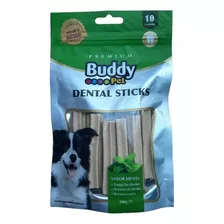 3 X Buddy Pet Dental Sticks Para Perro 100grs 10 Unid