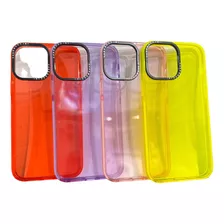 Carcasa Silicona Antigolpe Color Para iPhone 13 Pro Max