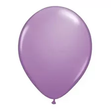 Kit 100 Balão Bexiga N° 9 Liso Lilas Látex