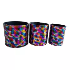 Resorte Magico Antistres Multicolor Metalizado X3 Unidades