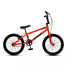 Bicicleta Krw Bmx Aro 20 1v Freios V-brakes E V-brake Cor Laranja/preto