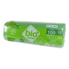 Saco De Lixo Biodegradavel - Verde - 100l - 120unid Biobags 