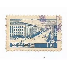 Selo Coréia Do Norte,selo Rua Stalin 1960 Michel 229,usado.