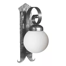 Aplique Colonial Aluminio Globo D711.000 1xe27 Gris...