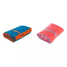 Kit 2 Toalhas Secagem Rápida Piscina Ou Camping 80x130cm