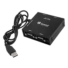 Cabo Conversor Usb Para 4 Saídas Seriais Rs232 Comm5 4s-usb Cor Preto