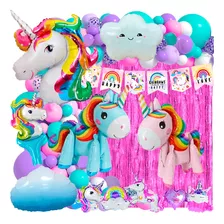 50 Art Unicornio 4d Caminante Candybar Cumple Globo Arcoiris