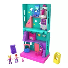 Mattel Playset Pooly Pocket Pollyvile Micro Loja Fliperama 