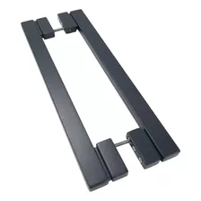 Puxador Para Porta Aço Inox 30x15mm 80cm Preto Marbela