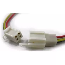 Ficha Cable Conector 4 Vias Parlantes Macho Hembra X 10 