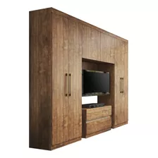 Guarda Roupa Casal 6 Portas 2 Gavetas Porto Native Carraro