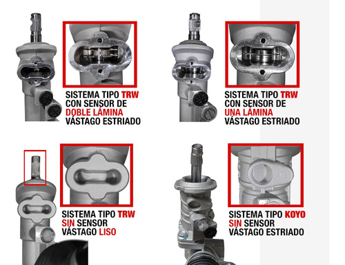 Cremallera Volkswagen Gol 2010 1.6l Trw Sin Sensor Foto 7