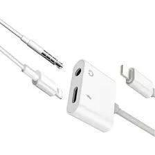 Adaptador Para iPhone Dual Lightning Carrega Fone Duplo P2