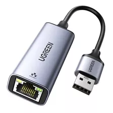 Adaptador Ugreen Usb 3.0 A Ethernet Rj45 Nintendo Windows Color Space Gray