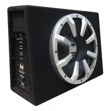 Subwoofer Amplificado Dual Tbx10a Delgado 10 Bajo Potente Color Negro