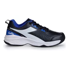 Tenis Para Jogar Tenis Diadora Strike Azul Preto E Branco