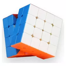 Cubo Mágico Stickerless 4x4x4 Moyu Meilong Estrutura Colorido