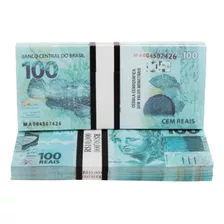 Dinheiro De Briquedo(sem Valor): Pct 100 Folhas De R$100,00