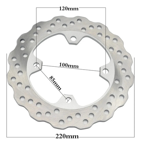 Disco Trasero Para Kawasaki Ninja Zx6r Zx9r Zx10r Er6n 650 Foto 2