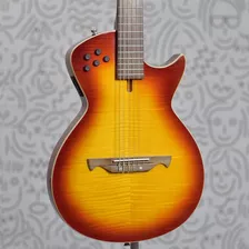 Violão Elétrico Tagima Modena Nylon Preto Cherry Burst Orientação Da Mão Destro