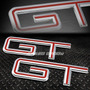 For Mustang/escort Gt 2x Metal Bumper Trunk Grill Emblem Sxd