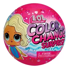 Boneca Lol Bola Surprise Color Change 7 Surpresas Candide