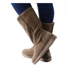 Bota Mormaii Peluciada Feminina Camurça Inverno Pelo Lã Frio