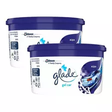 Pack 2 Glade Gel Mini Aromatizante Auto Acqua