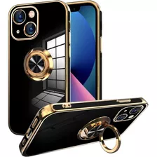 Funda Negra Con Anillo Para iPhone 13 Ook 