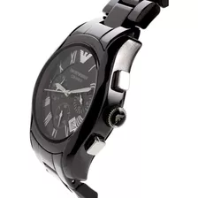 Reloj Emporio Armani Modelo Ar1400 Original Color De La Correa Negro Color Del Bisel Negro Color Del Fondo Negro