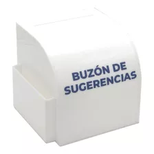 Buzón De Sugerencias En Acrílico - Corporativo - Logo 