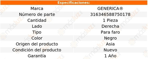 1- Moldura Faro Derecha Negra Stepway 2016/2017 Genrica Foto 2