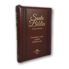 Biblia Rv1960 Letra Grande Concordancia Amplia C/cierre Cafe