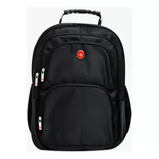 Mochila Masculina Para Notebook Swiss Em Nylon - Yins Cor Preto