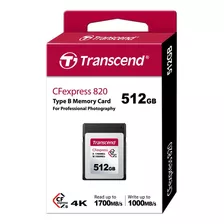 Transcend Memoria Cf Express 820 Tipo B 512 Gb