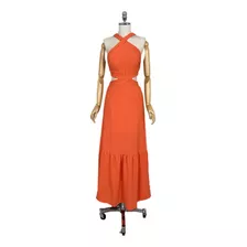 Vestido Feminino Longo Frente Unica Não Amassa Festas Luxo