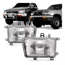 Farol Hilux Pick-up 2002 03 04 Sw4 93 94 95 Simples Cromado