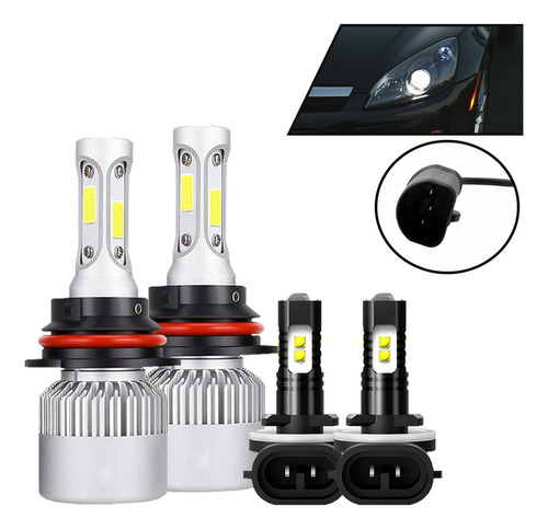 S Kit Luces Led 9007 881 Luz Alta/baja/niebla Para Saturn