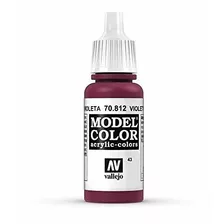 Vallejo Violeta Pintura Roja, 17 Ml.