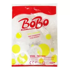Balao Bubble Bobo 18pol (45cm) Silicone Transparente 5 Unid.