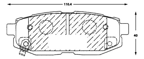 Pastilla De Freno Trasera Subaru B9 Tribeca  3.0 2013 Foto 3
