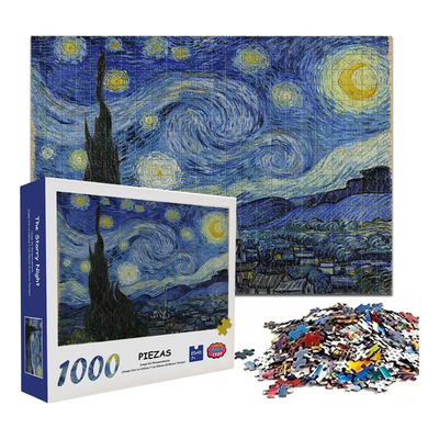Rompecabezas 1000 Piezas The Starry Night De Vincent Willem Van Gogh 70x50cm ...