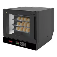 Forno Elétrico Convecção Com Vapor 4 Assadeiras Saro Cor Preto 220v