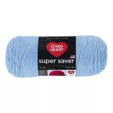 Estambre Acrílico Liso Super Saver Red Heart Coats Color 0381 Light Blue