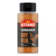 Tempero Dry Rub Para Aves Kitano Churrasquear Frasco 115g