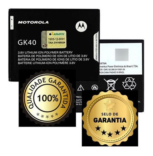 Kit 1 Bat_eria Moto G4 Play/ G5 / E4 Normal Gk40 Original