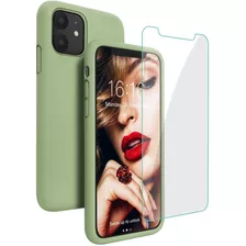 Funda Y Protector De Pantalla Para iPhone 11 De 6.1 Verde