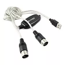 Conversor De Cable De Música Usb Midi Pc A Teclado Musical