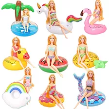 Muñeca Y Accesorio - Pool Floaties For Girl Dolls, Fun Swimm